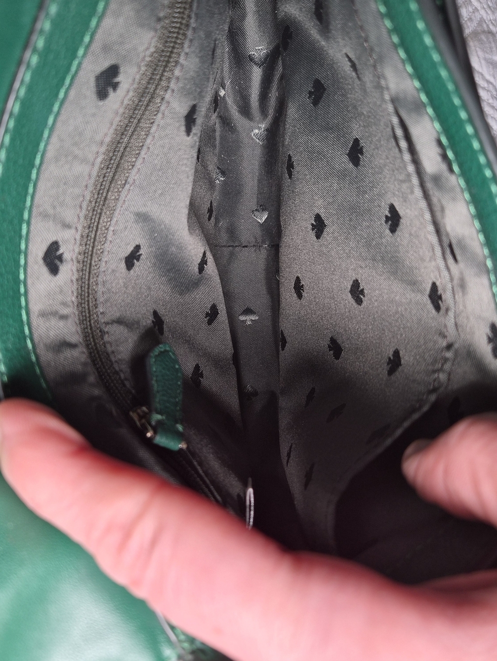 EUC Kate Spade New York Blake Saddle Bag Deep Jade (Green) - Picture 9 of 13